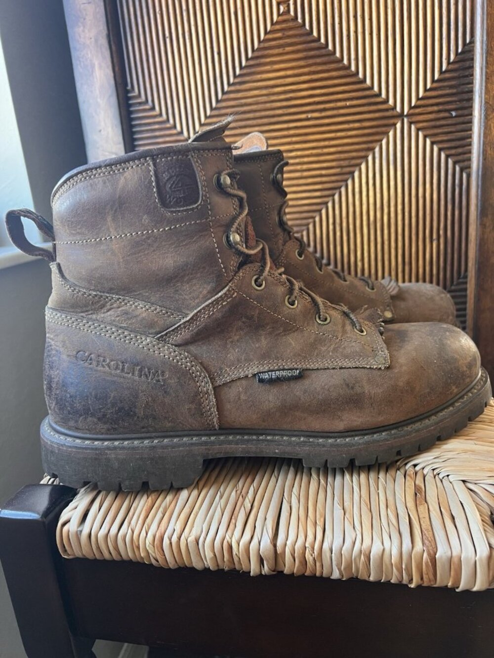 Carolina Mens Sz 12D 6" Waterproof Grizzly Work Boot Soft Toe Electrical Hazard
